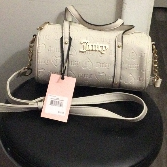 Juicy Couture Handbags - Juicy Couture White Barrel Crossbody Bag